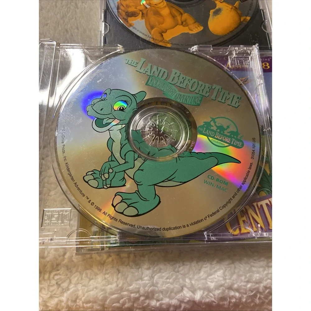 X4 The Land Before Time PC MAC CD ROM Activity Ctr Arcade Kindergarten Adventure